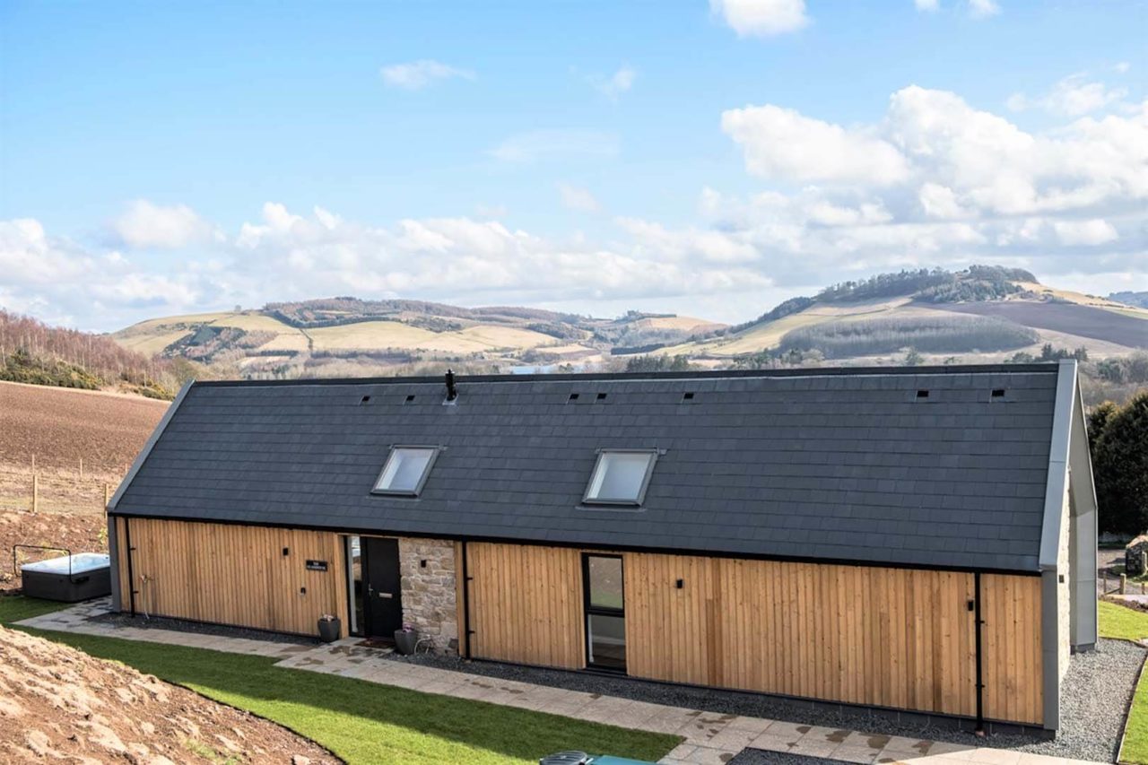 Modern timber framed long house project in Fife MWP Architects